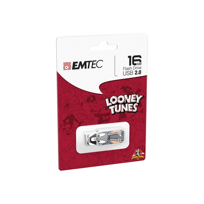 3126170151865-Emtec M750 Looney Toons L104 Bugs Bunny - clé USB 16 Go - USB 2.0-Angle gauche-1