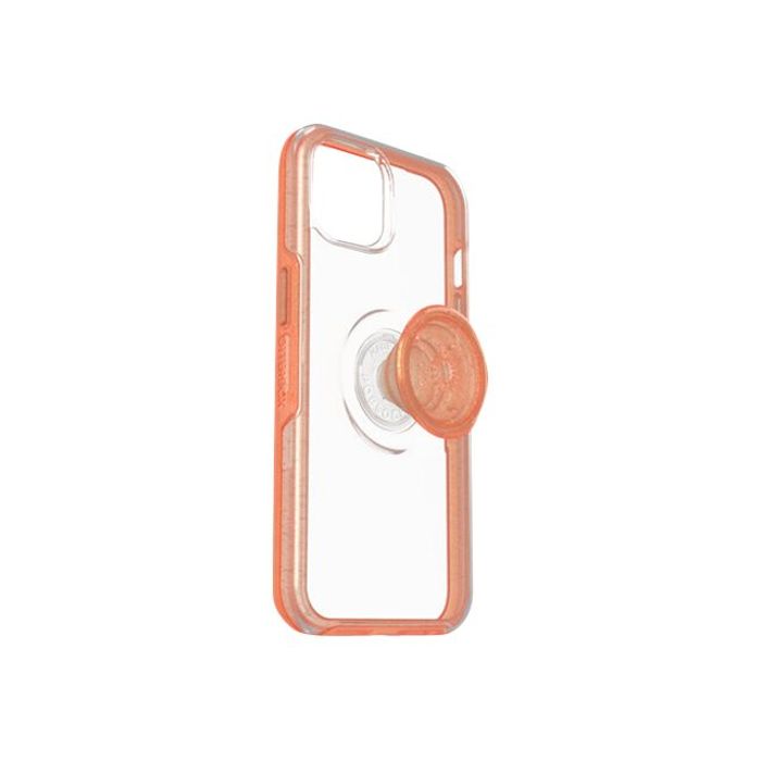 0840104285336-OtterBox Otter  - coque de protection pour iPhone 13 - transparent avec contour orange-Arrière-4