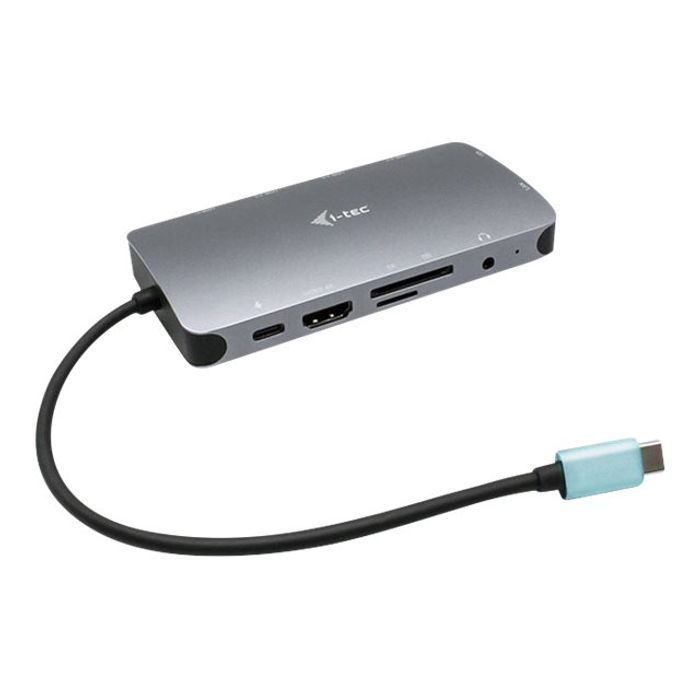 8595611703331-i-Tec USB-C Metal Nano - Station d'accueil - USB-C / Thunderbolt 3 - VGA, HDMI - GigE-Angle gauche-0