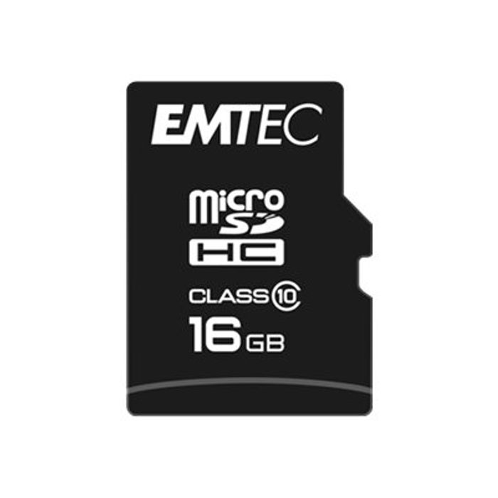 3126170158475-Emtec - carte mémoire 16 Go - Class 10 - micro SDHC-Avant-0