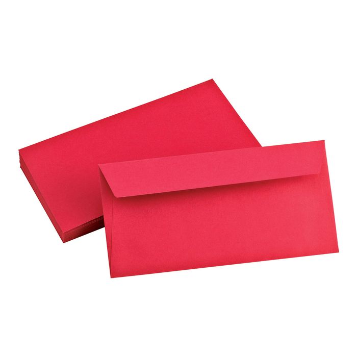 3329680558500-Pollen - 20 Enveloppes - 110 x 220 mm - 120 g/m² - rouge-Multi-angle-1