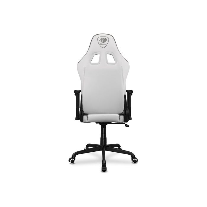 4710483775536-Fauteuil gamer ARMOR Elite - accoudoirs réglables - appui-tête intégré - blanc/gris-Arrière-3