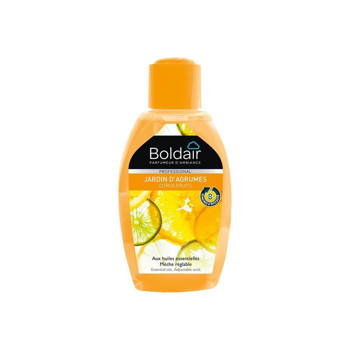 3661295607038-Boldair Professionnel - Désodorisant mèche - 375 ml - jardin d'agrumes-Avant-0