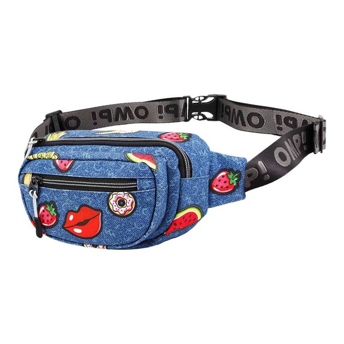 8445118025132-Oh My Pop! Patches - Sac banane - bleu foncé - Karactermania-Angle droit-0