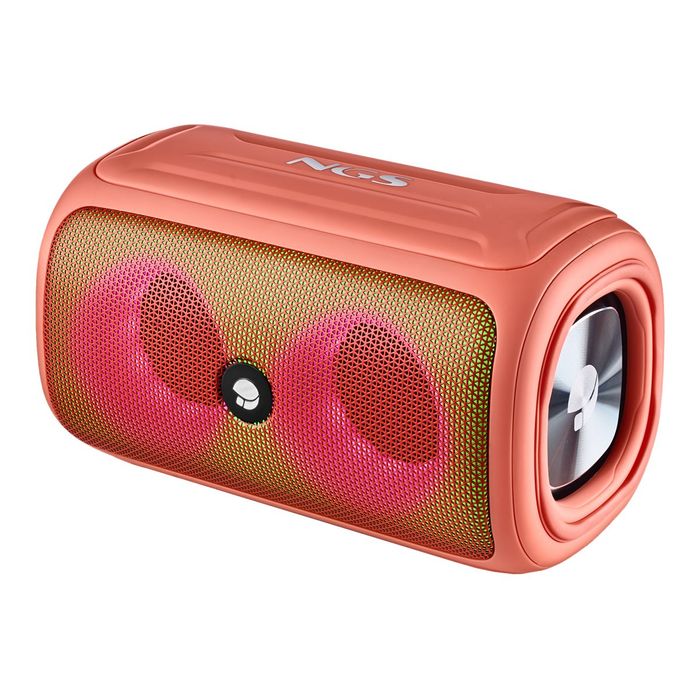 8435430622188-NGS Roller Beast - Mini enceinte sans fil - Bluetooth - 32 Watt - Corail-Angle droit-2