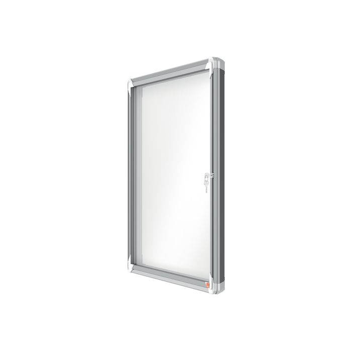 5028252064040-Nobo - Vitrine extérieure 6 A4 (709 x 668 mm) - cadre aluminium fond métal-Droite-2