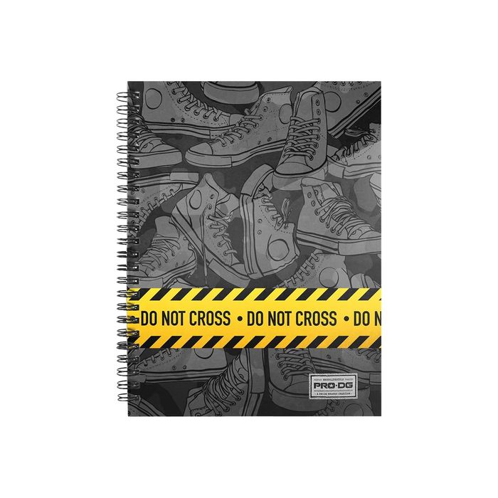 8445118008180-PRO-DG Do not cross - Cahier A5 - petits carreaux - Karactermania-Avant-0