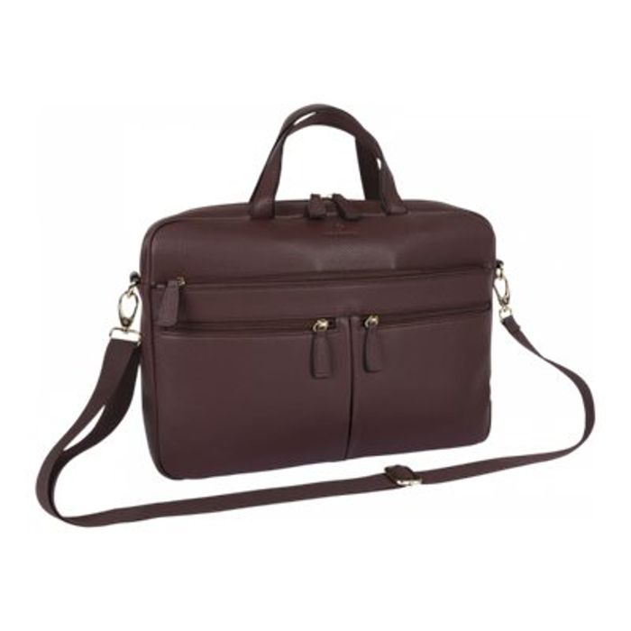 3664447160566-Oberthur Lady Bradford - Sacoche pour ordinateur portable 15,6" - bordeaux-Angle gauche-0