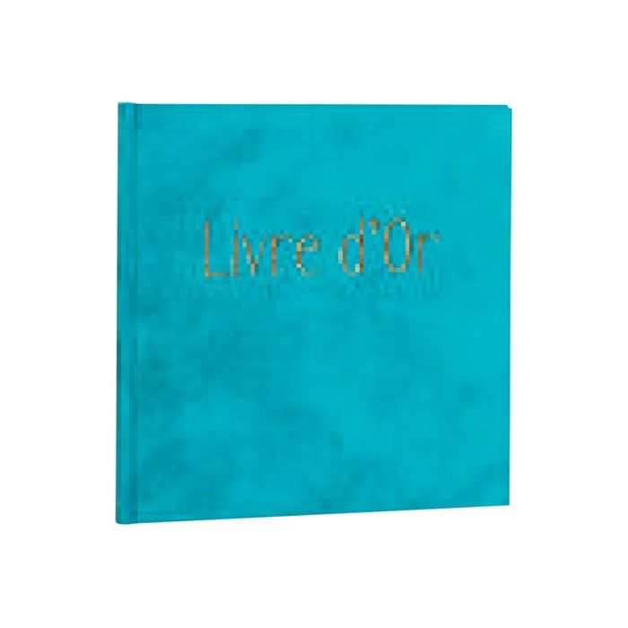 3130630003892-Exacompta Skandi - Livre d'or - 21 x 19 cm - 140 pages - turquoise-Avant-0