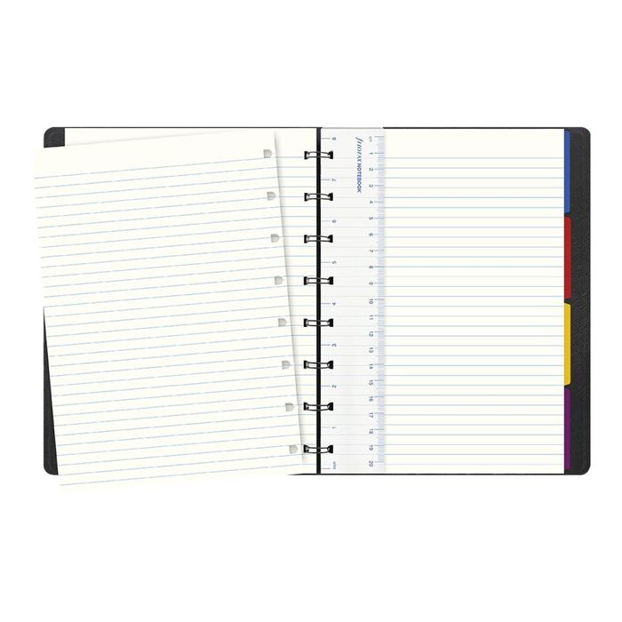 5015142245931-Filofax Saffiano - Carnet de notes à spirale A5 - or métallisé-Avant-0