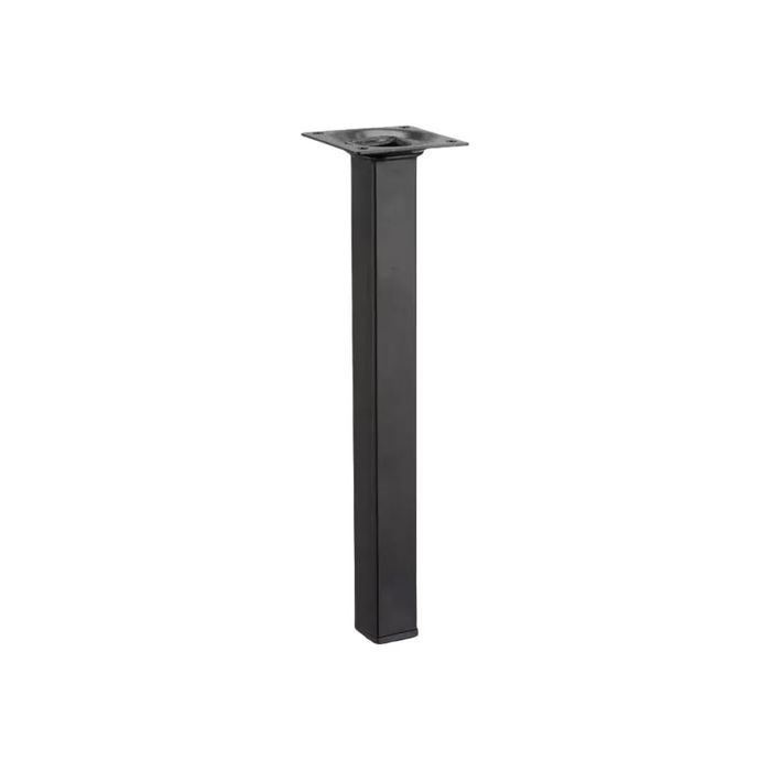 3483601093492-Pied carré pour retour de bureau CONNEXION - L4 x H71,5 x P4 - Anthracite-Angle droit-0