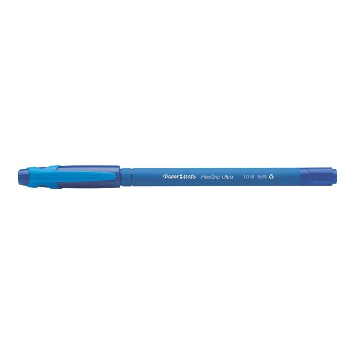 8008285096116-Paper Mate FlexGrip ultra - Stylo à bille - bleu - 1 mm - rétractable-Angle gauche-3