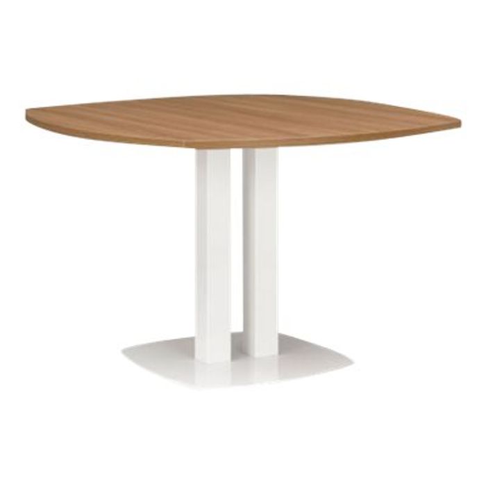 3483600598202-Table de réunion ronde XENON - 115 cm - Merisier italien-Avant-0