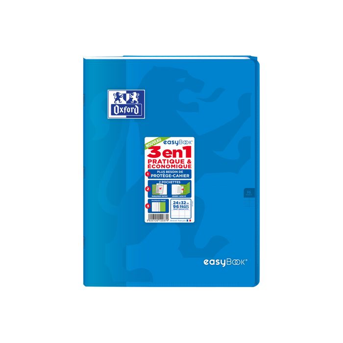 3020120120379-Oxford EasyBook - Cahier polypro 24 x 32 cm - 96 pages - grands carreaux (Seyes) - disponible dans-Avant-7