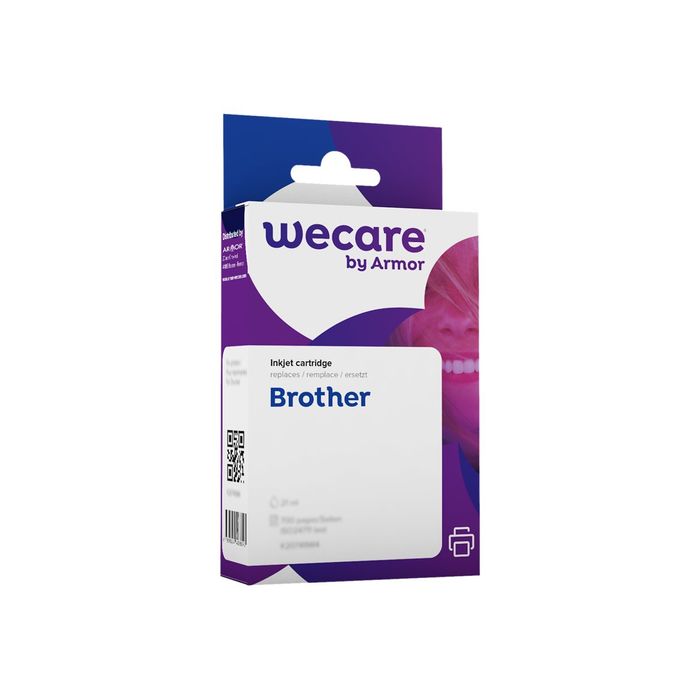 8715057013676-Cartouche compatible Brother LC125XL - magenta - Wecare-Angle gauche-0