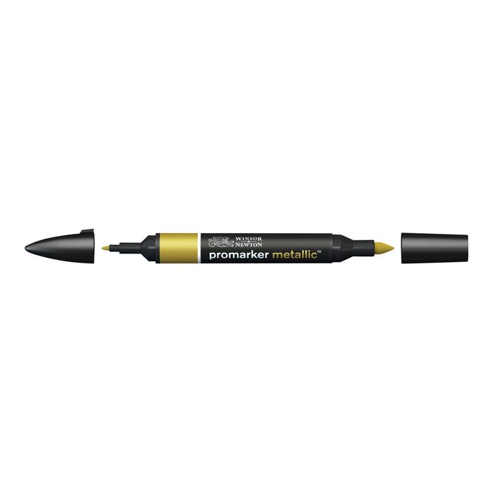 0884955069165-ProMarker - Marqueur double pointe - or métallique-Angle gauche-0