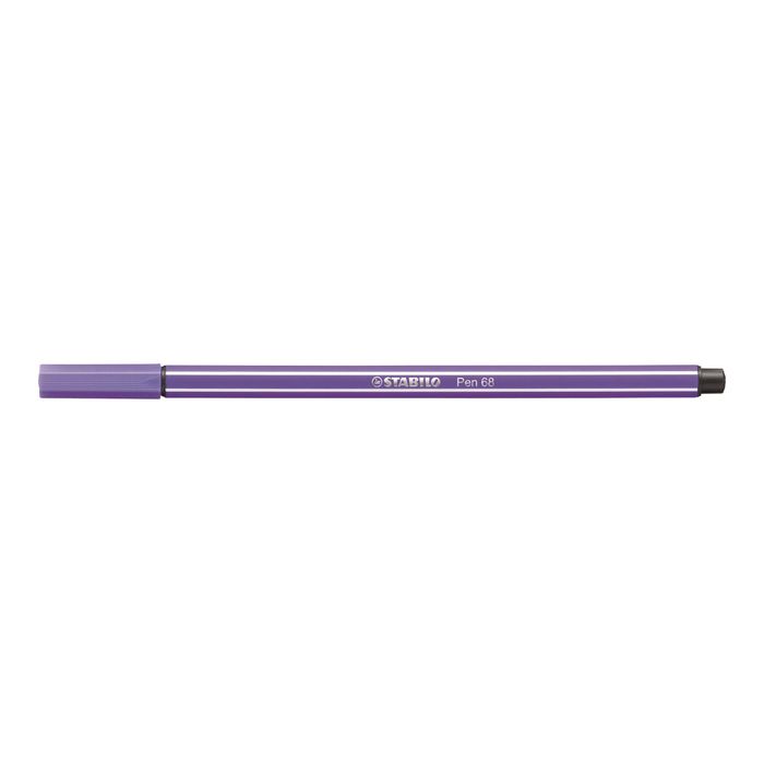 4006381574198-STABILO Pen 68 - Feutre pointe moyenne - violet foncé-Angle gauche-0