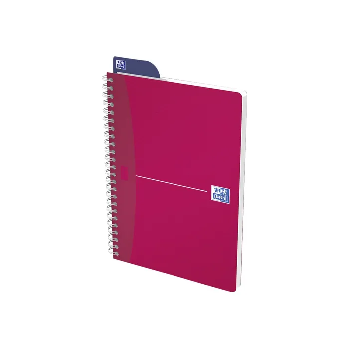 3020120029337-Oxford Office MyColours - Cahier polypro à spirale - A5 - 180 pages - petits carreaux (5x5 mm) - disponibl-Angle droit-1