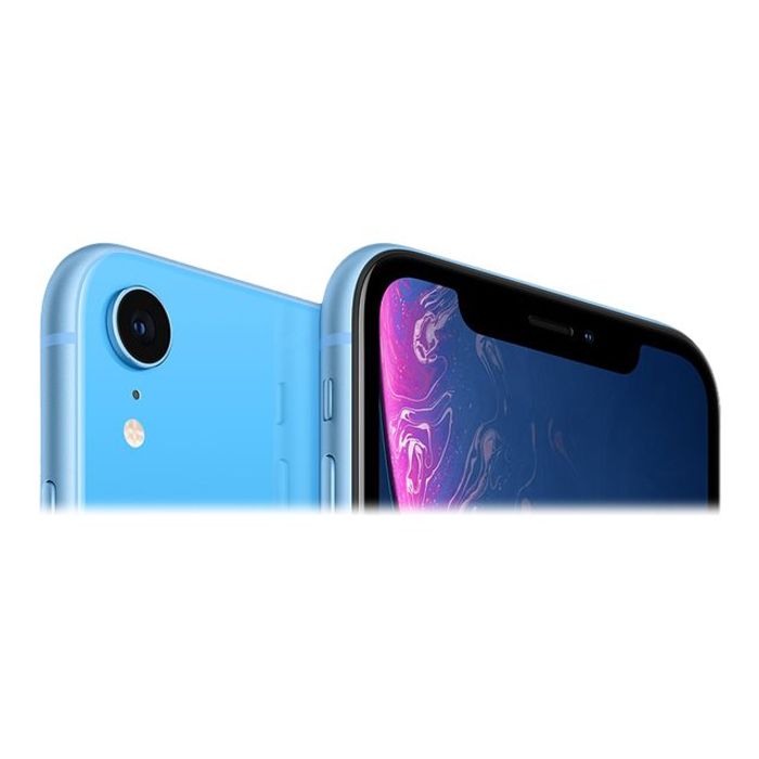 3701083037927-Apple iPhone XR - Smartphone reconditionné grade C (Etat correct) - 4G - 3/64 Go - bleu-Gros plan-2