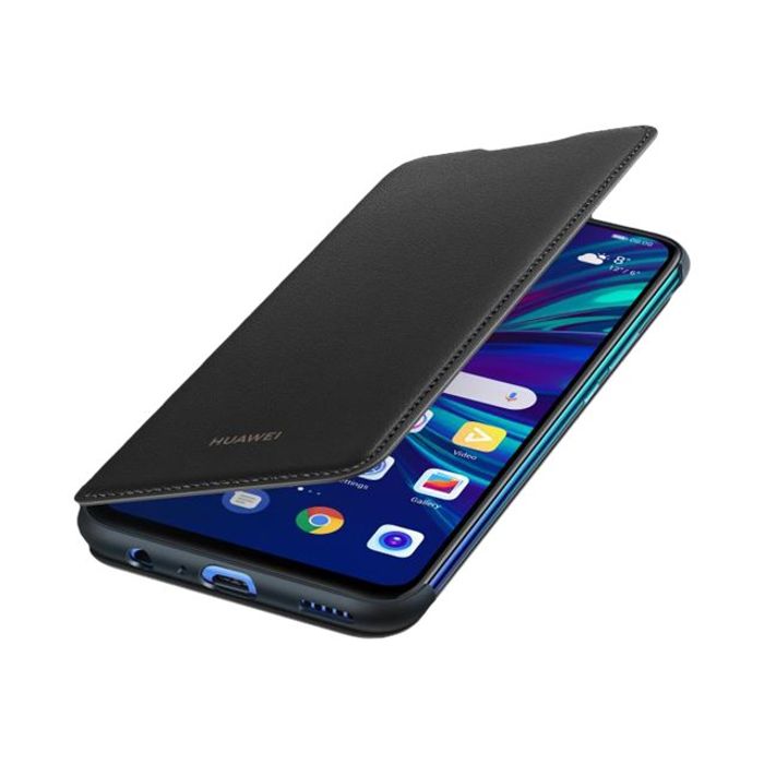 6901443277230-Huawei Flip - porte folio pour Huawei P Smart 2019 - noir-Angle droit-0