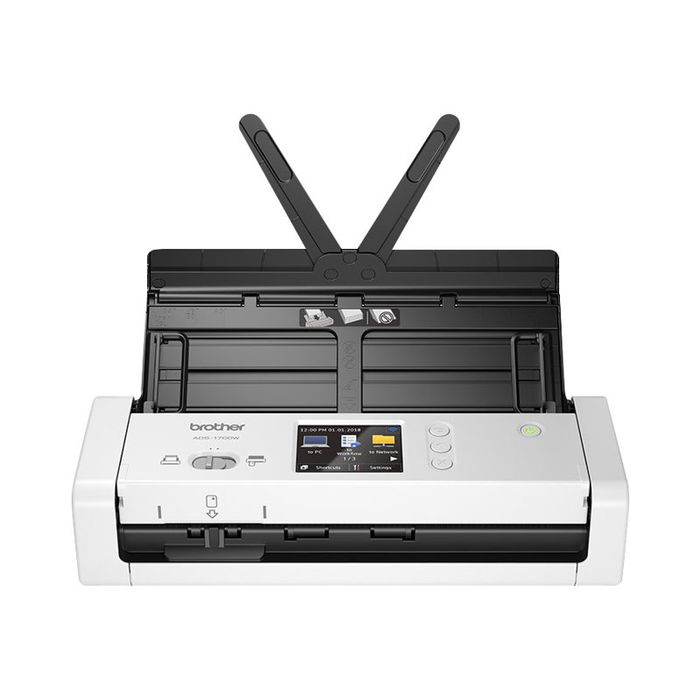 4977766792219-Brother ADS-1700W - scanner de documents A4 - portable - USB 3.0, Wifi, USB 2.0 - 1200 ppp x 1200 -Avant-2