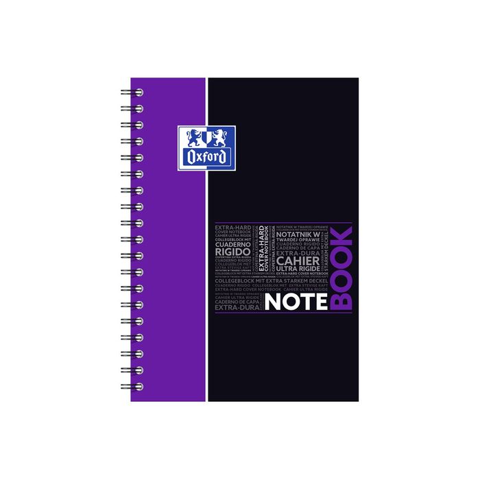 3020120121260-Oxford Etudiants - Cahier Notebook B5 (19 x 25 cm) - 160 pages - petits carreaux (5x5 mm) - double spirale - disponible dans-Avant-0
