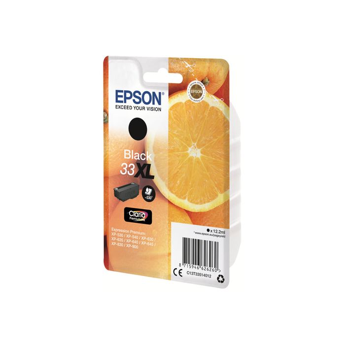 8715946600574-Epson 33XL Oranges - noir - cartouche d'encre originale-Angle droit-1