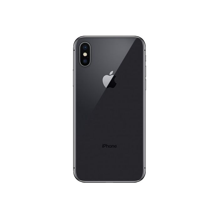 3701083038054-Apple iPhone X - Smartphone reconditionné grade C (Etat correct) - 4G - 256 Go - gris sidéral-Arrière-4