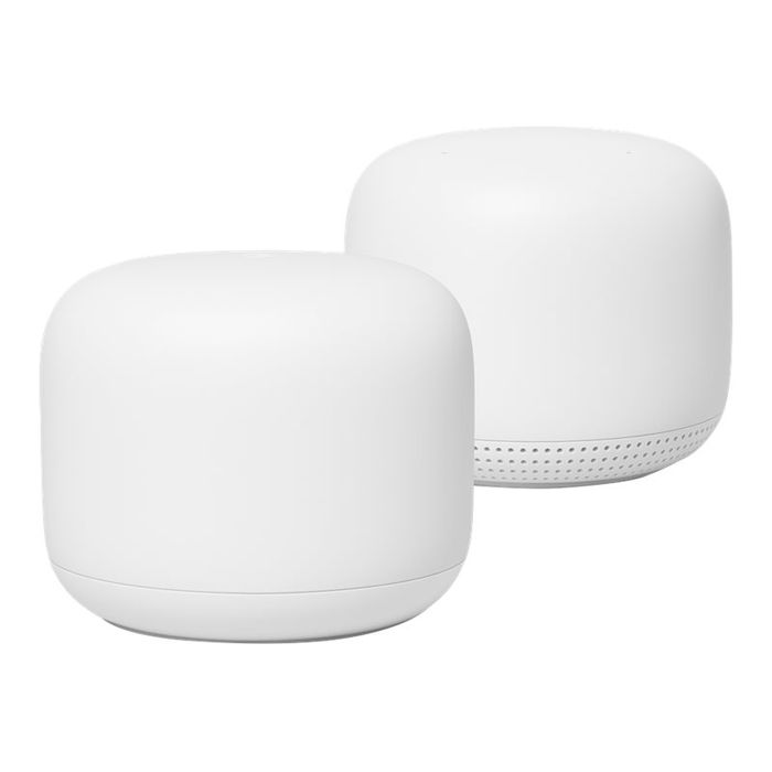 0193575004563-Google Nest Wifi - routeur sans fil + 1 point d'acces - blanc-Avant-0