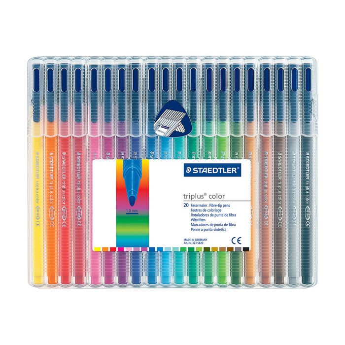 0400000323114-Staedtler triplus - 20 Feutres - couleurs assorties-Avant-0