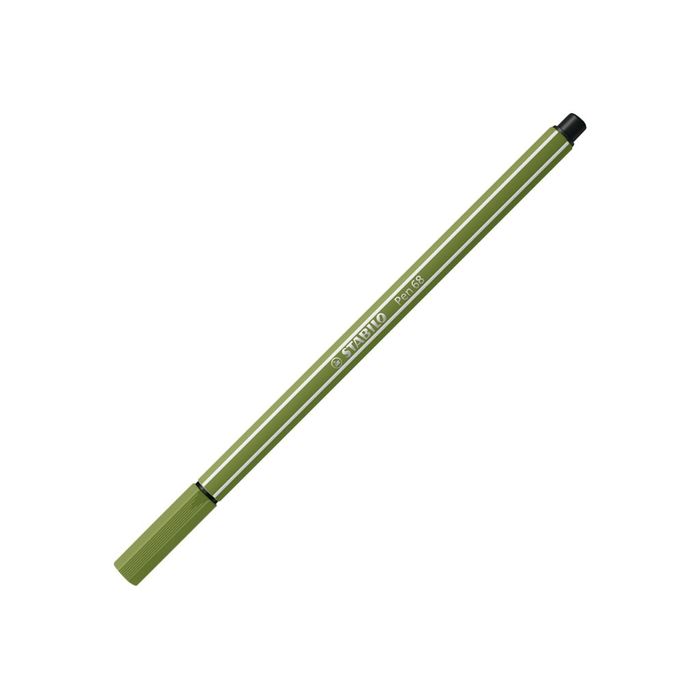 4006381574310-STABILO Pen 68 - Feutre pointe moyenne - vert mousse-Angle gauche-0