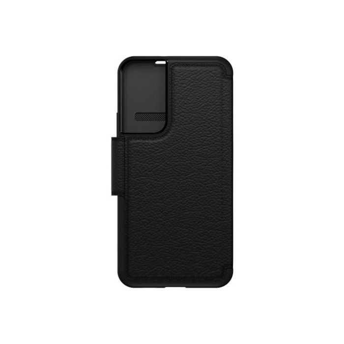 0840104296509-OtterBox Strada - porte folio en cuir pour Samsung Galaxy S22+ - noir-Arrière-1