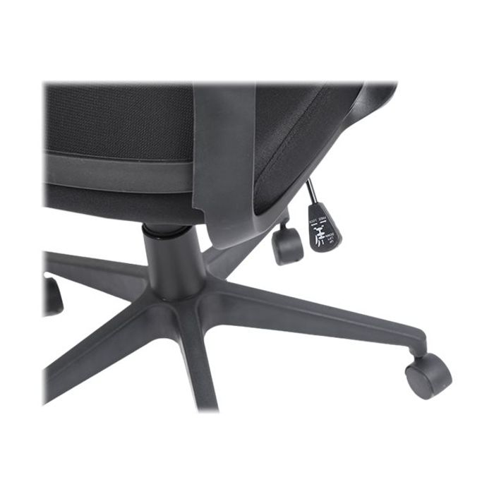 3760185020848-Fauteuil de bureau LIBERTY 02 - accoudoirs fixes - appui-tête réglable - noir-Gros plan-13