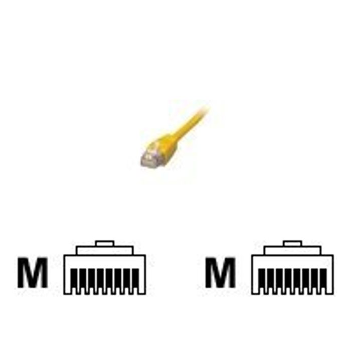 3700224705299-MCL Samar - câble réseau RJ45 CAT 5E F/UTP - 50 cm - jaune-Image du produit-0