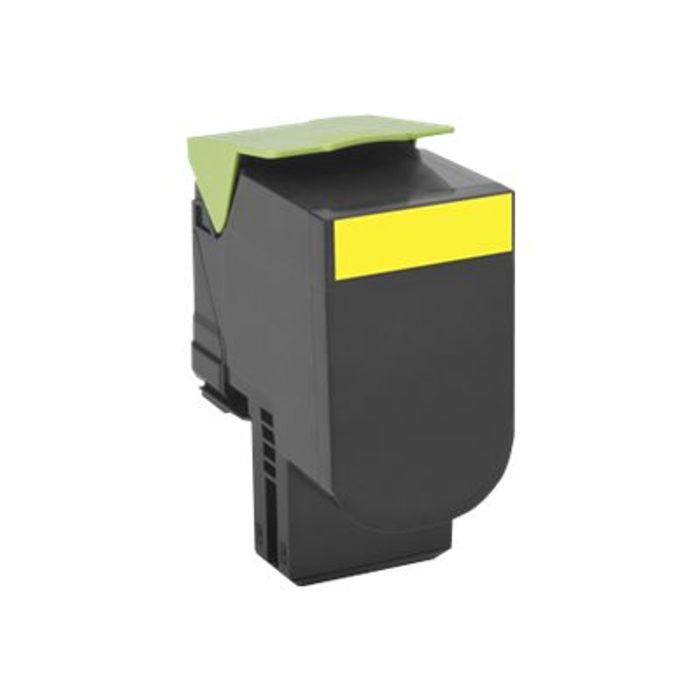 0400794224048-Lexmark 802S - jaune - cartouche laser d'origine-Angle gauche-0