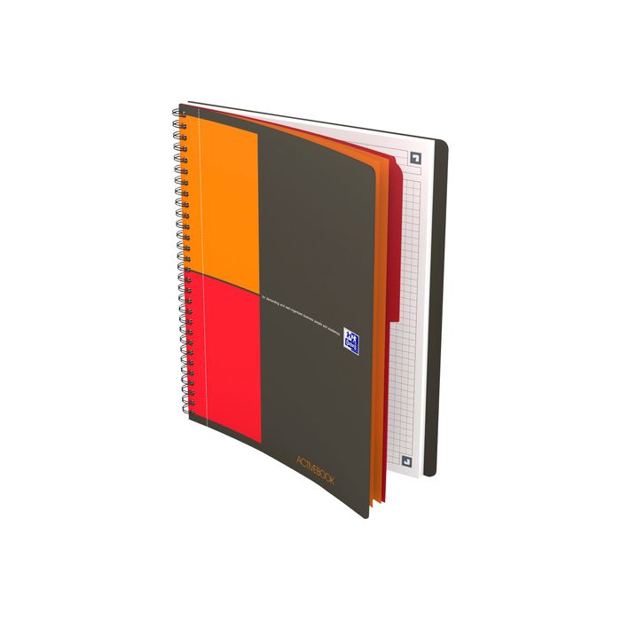 3020120097374-Oxford Activebook - Cahier à spirale B5 - 160 pages - petits carreaux (5x5 mm)-Angle droit-0