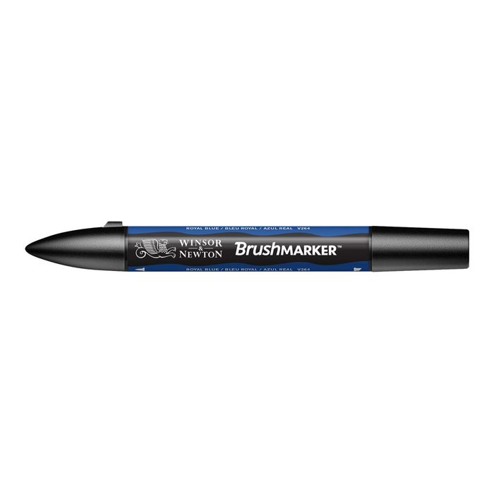 0884955042526-BrushMarker - Stylo pinceau et marqueur - bleu roi-Angle gauche-1