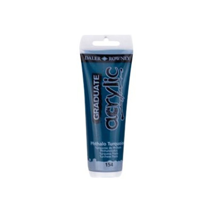 5011386062709-Daler-Rowney Graduate - Peinture acrylique - 120 ml - turquoise phthalo-Avant-0