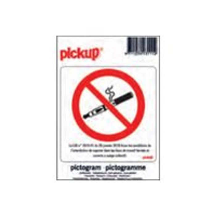 8711234339270-Pickup - Pictogramme - Interdiction de vapoter - 100 x 100 mm-Avant-0