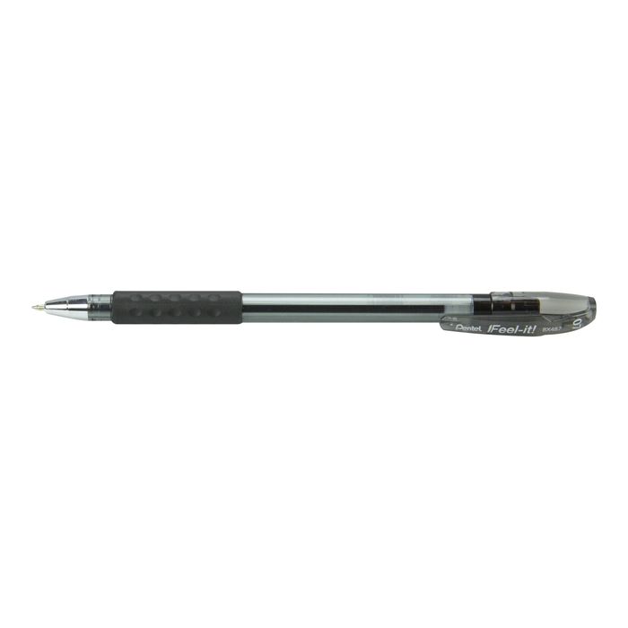 0884851028860-Pentel Feel-it! - Stylo à bille - noir - 0,7 mm-Avant-1