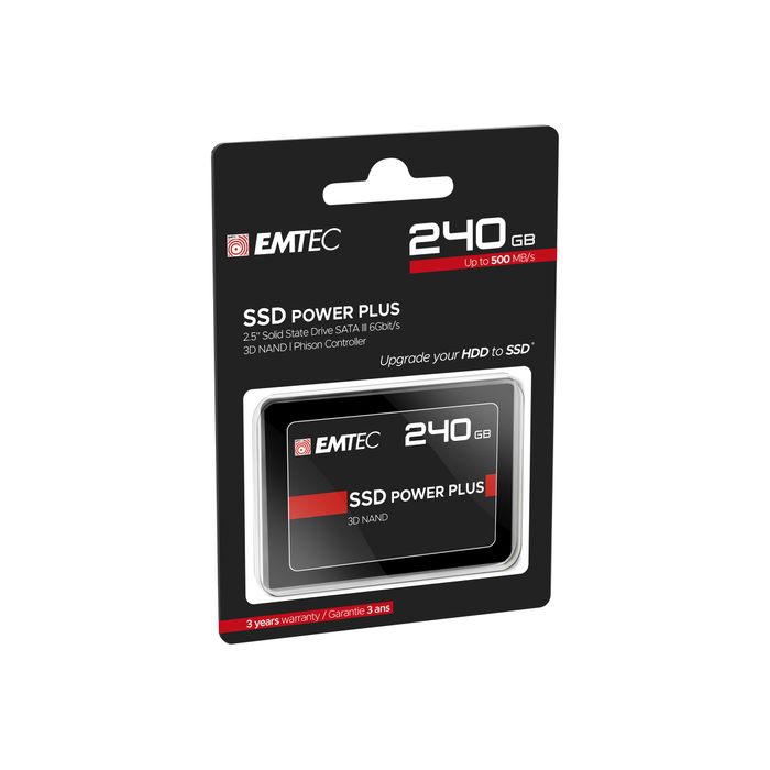 3126170136404-EMTEC X150 Power Plus 3D NAND - Disque dur SSD - 240 Go-Angle gauche-2