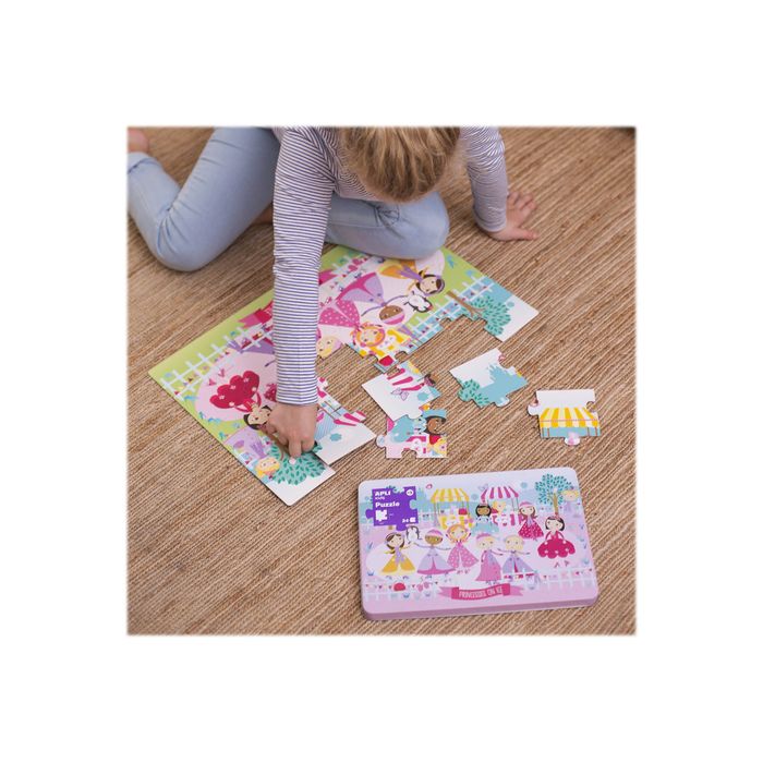 8410782164906-Apli Kids - Puzzle 24 pièces - les princesses sur glace-Angle gauche-2