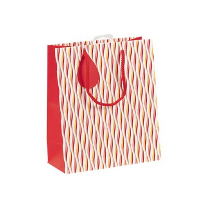 5033601002635-Clairefontaine - Sac cadeau - romance rouge - 21,5 cm x 10,2 cm x 25,3 cm-Angle gauche-0