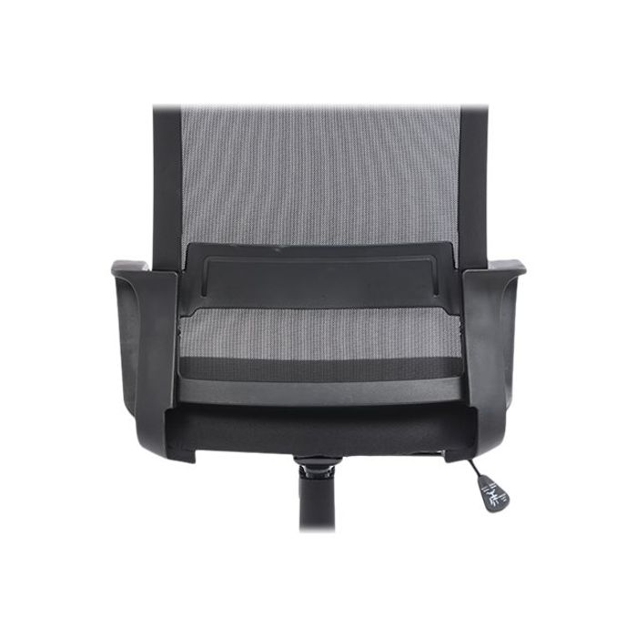 3760185020848-Fauteuil de bureau LIBERTY 02 - accoudoirs fixes - appui-tête réglable - noir-Gros plan-12