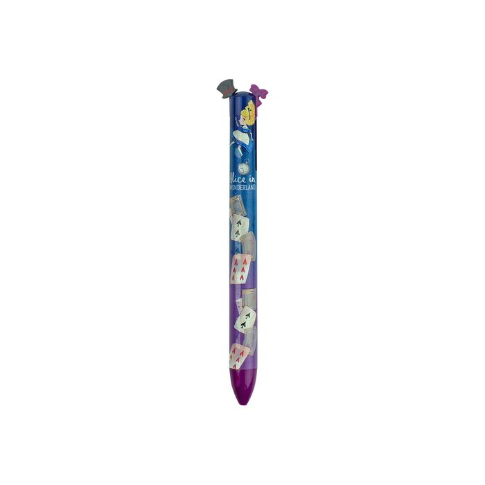 8051739307283-Legami - Stylo à bille 2 couleurs - motif alice-Avant-0