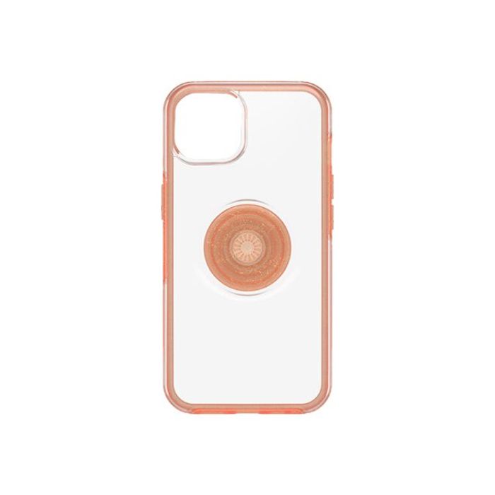 0840104285336-OtterBox Otter  - coque de protection pour iPhone 13 - transparent avec contour orange-Arrière-2