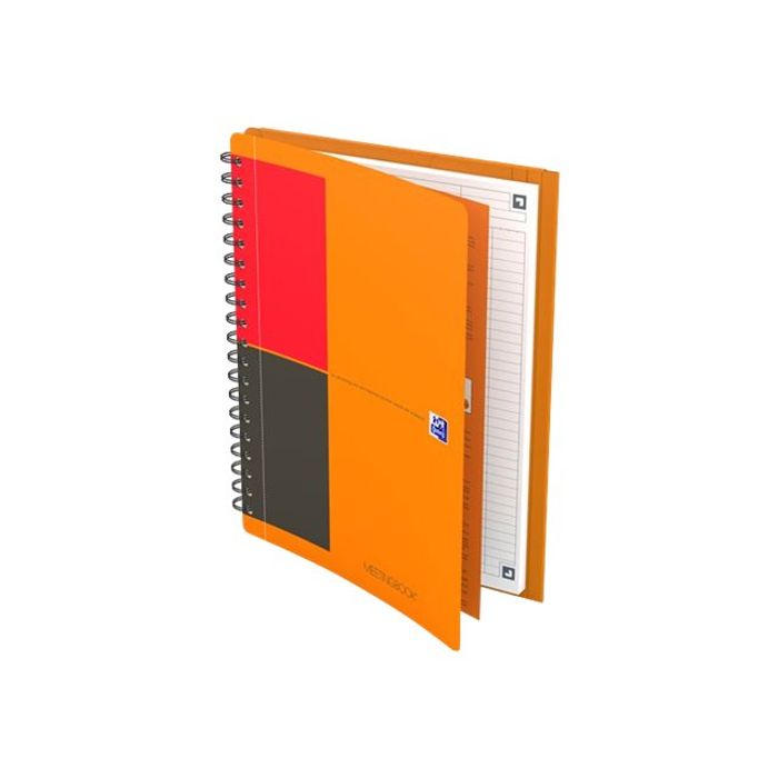 3020120097497-Oxford Meetingbook - Cahier à spirale B5 - 160 pages - ligné-Avant-1