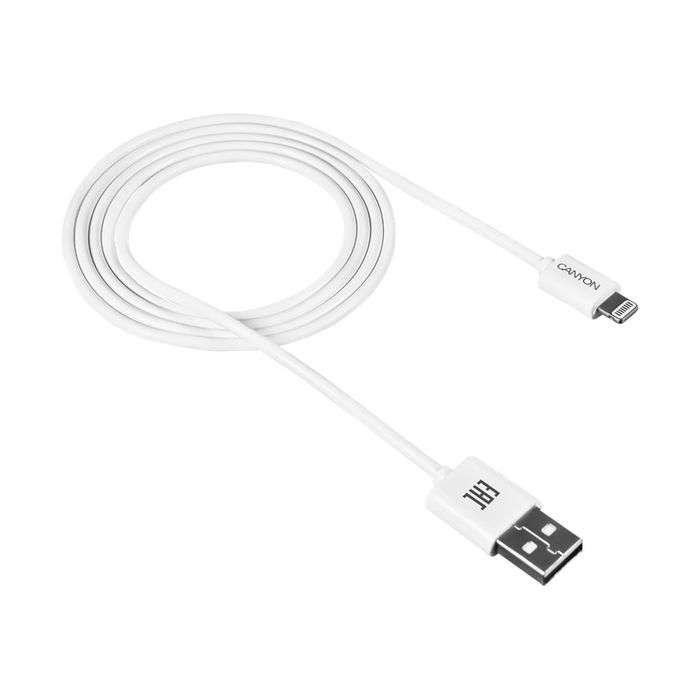 5291485002312-Canyon - câble Lightning / USB - 1 m - blanc-Angle gauche-0