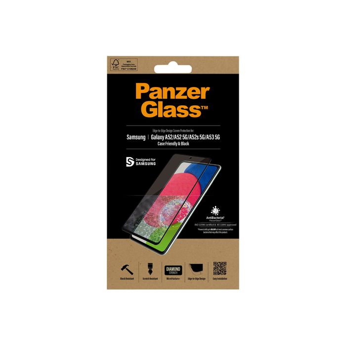 5711724072536-PanzerGlass - Protection d'écran - verre trempé pour Galaxy A52, A52 5G - transparent-Avant-7