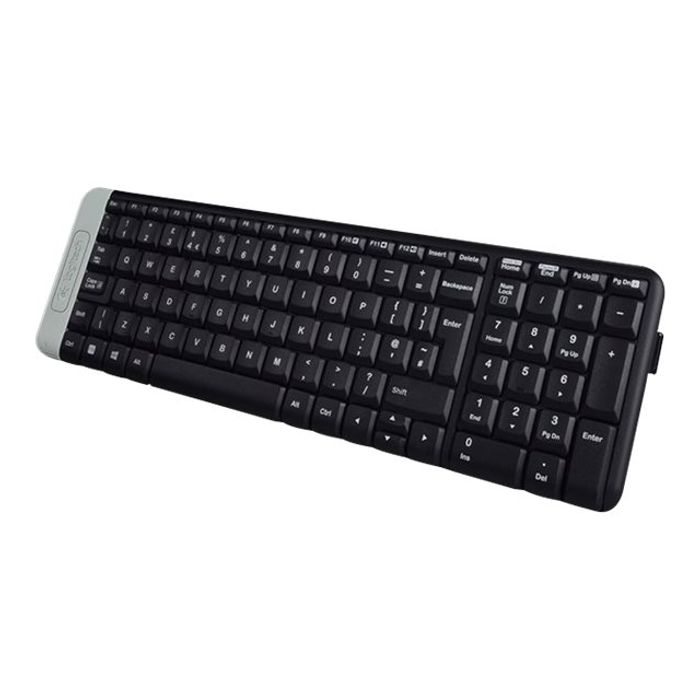 5099206030039-Logitech K230 - clavier sans fil Azerty - noir-Angle droit-1